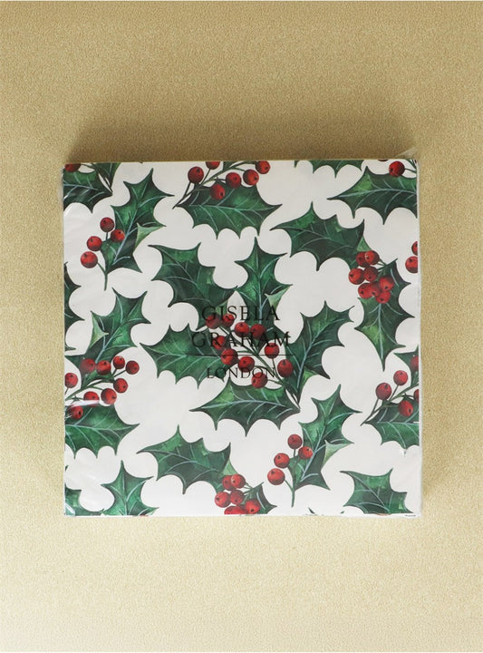 Holly Paper Napkin | Pack/20