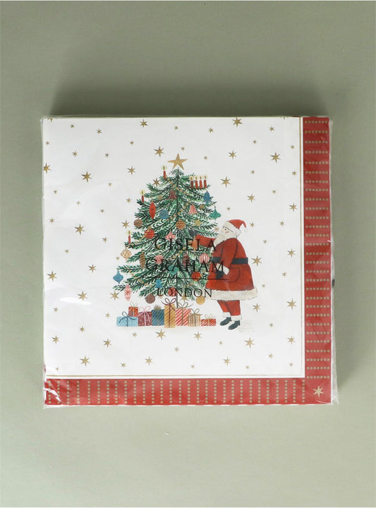 Paper Napkins | Nostalgia Santa & Tree | Pack of 20