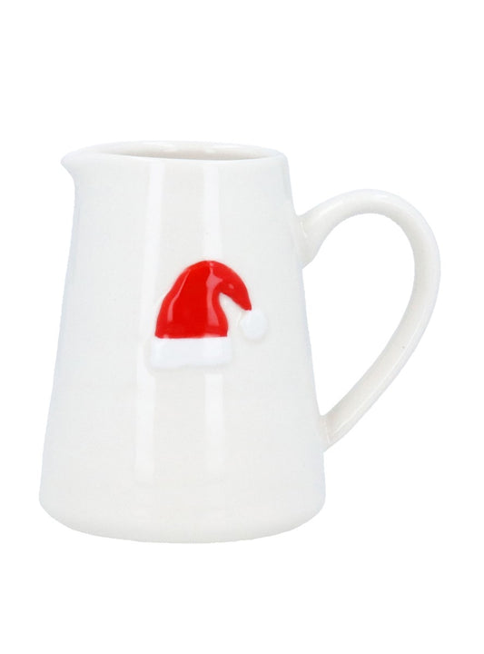 Santa Hat Stoneware Mini Jug