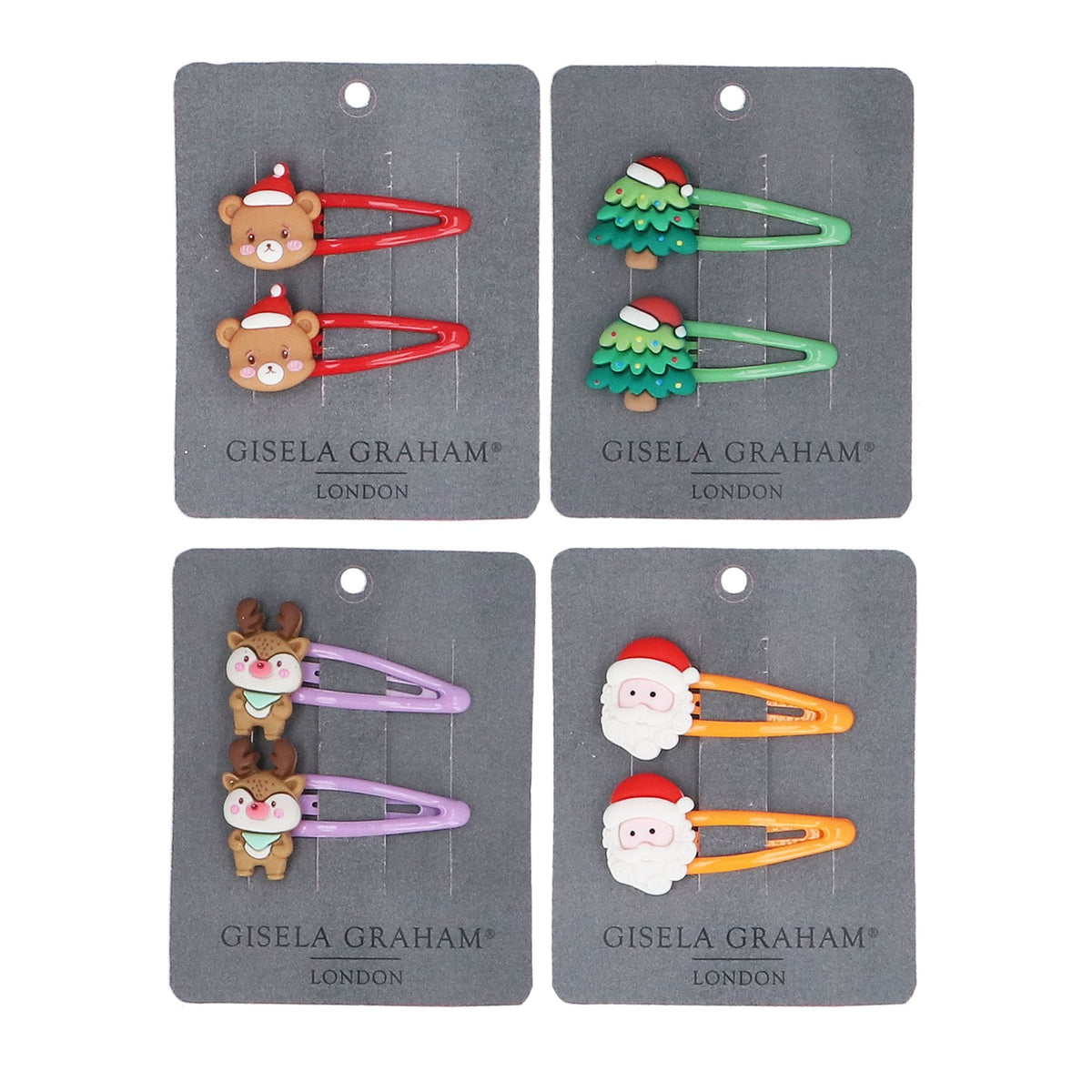 Christmas Character Hairclips Pack/2