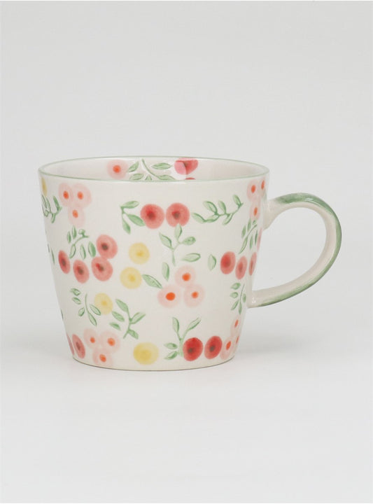 Pink Berries Stoneware Mug