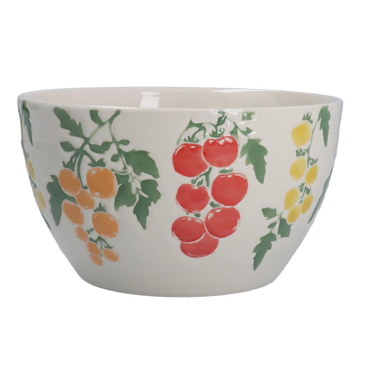 Heirloom Tomato Stoneware Fruit/Salad Bowl