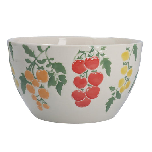 Heirloom Tomato Stoneware Fruit/Salad Bowl