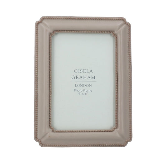 Taupe Resin Classic Picture Frame 4x6