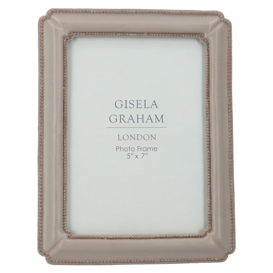 Taupe Resin Classic Picture Frame 5x7