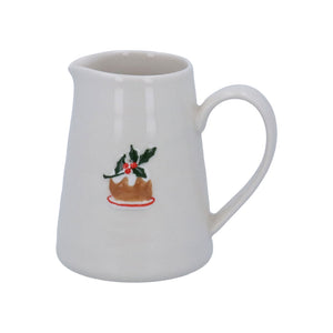 Ceramic mini jug with plum pudding