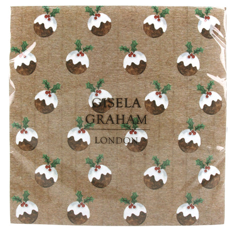 Christmas Pudding Napkin pack/20