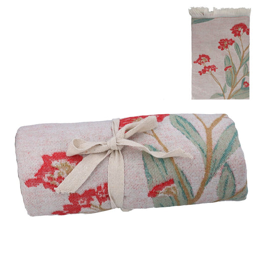 Red Oleander Flower Fine Cosy Throw