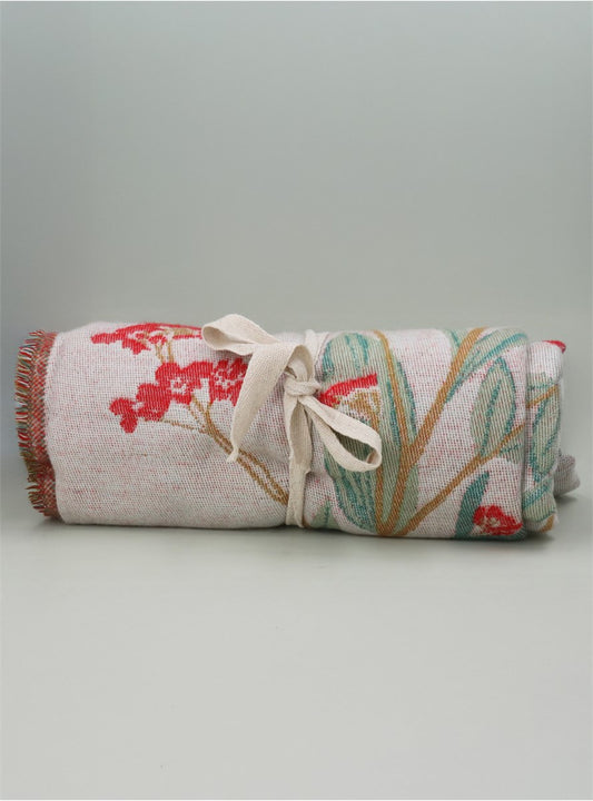 Red Oleander Flower Fine Cosy Throw