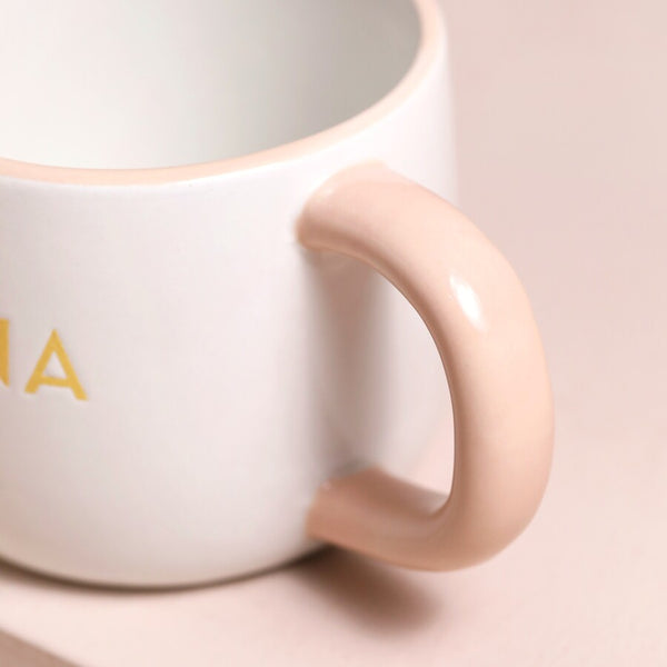 Ceramic Orange Heart Nana Mug