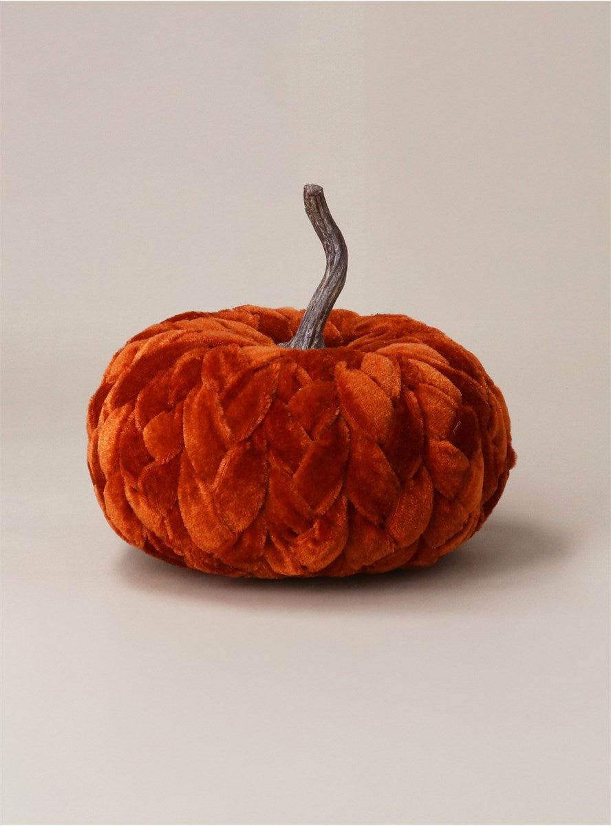 Ornament - Orange Braid Pumpkin Velvet