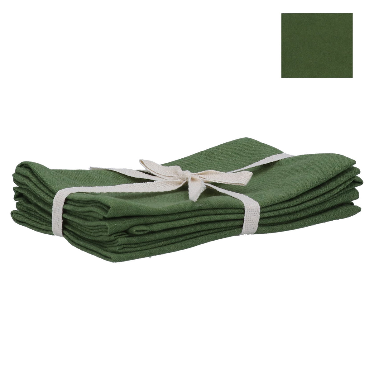 Pack/4 Cotton Napkin 40cm | Moss Green