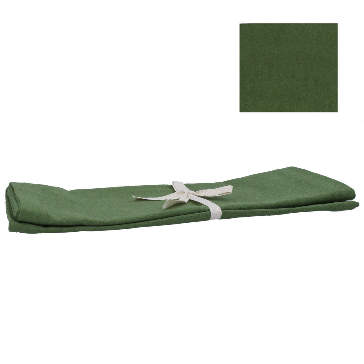 Moss Green Cotton Mix Runner 40x200cm