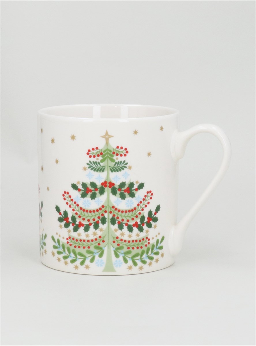 Alpine Tree Bone China Mug