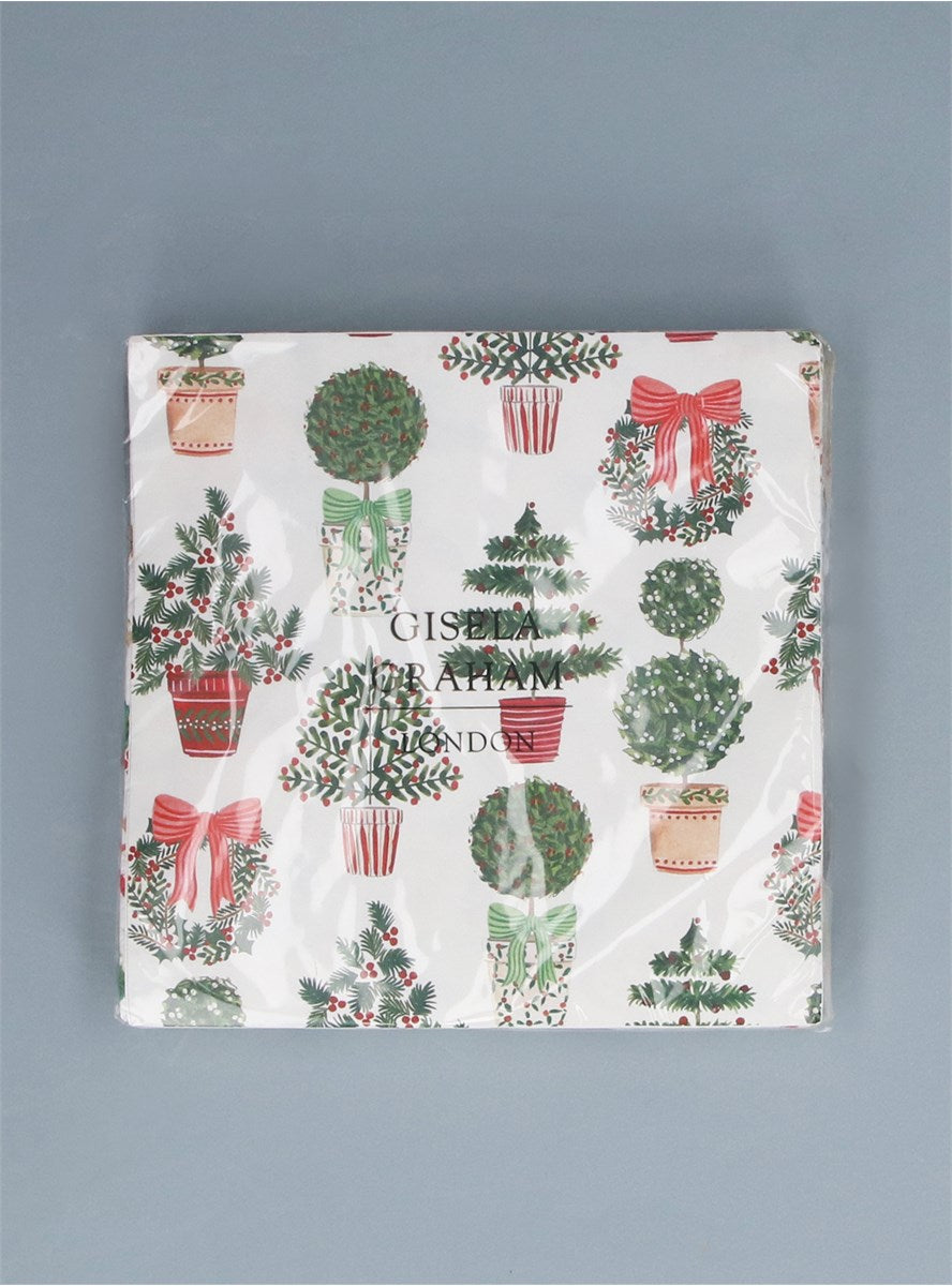 Pack of 20 Napkins | Christmas Topiary