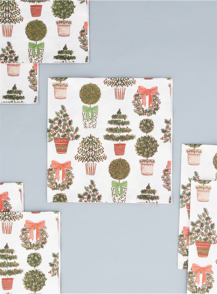 Pack of 20 Napkins | Christmas Topiary