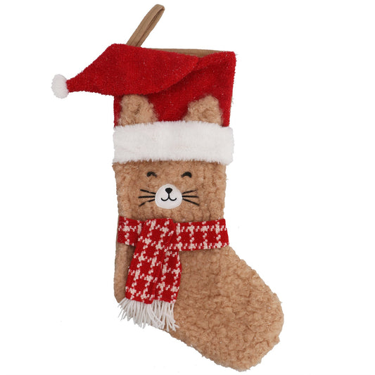 Fabric Stocking Cat | 63cm