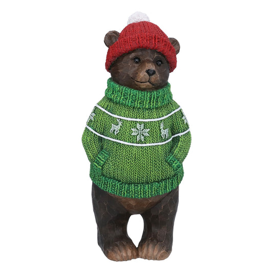 Ornament | Bear with Jumper & Hat | 28cm
