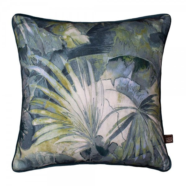 Scatter Box | Aria Cushion | 43x43cm | Teal/Green