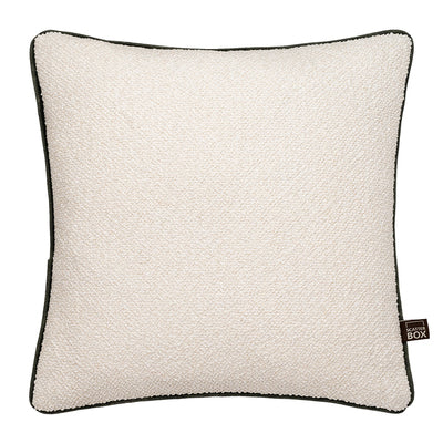 Scatter Box | Leighton Cushion | 43x43cm | Cream/Green