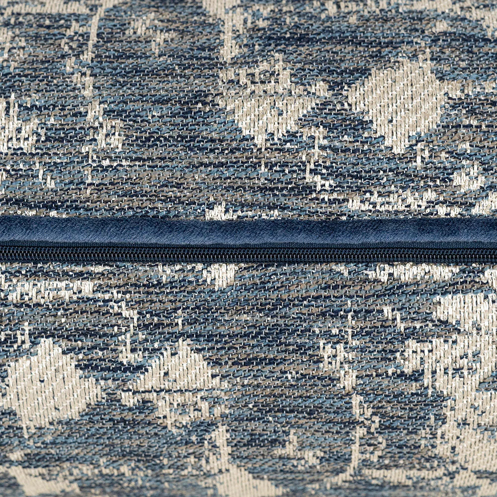 Scatter Box | Joni Cushion Blue & Silver | 43 x 43cm