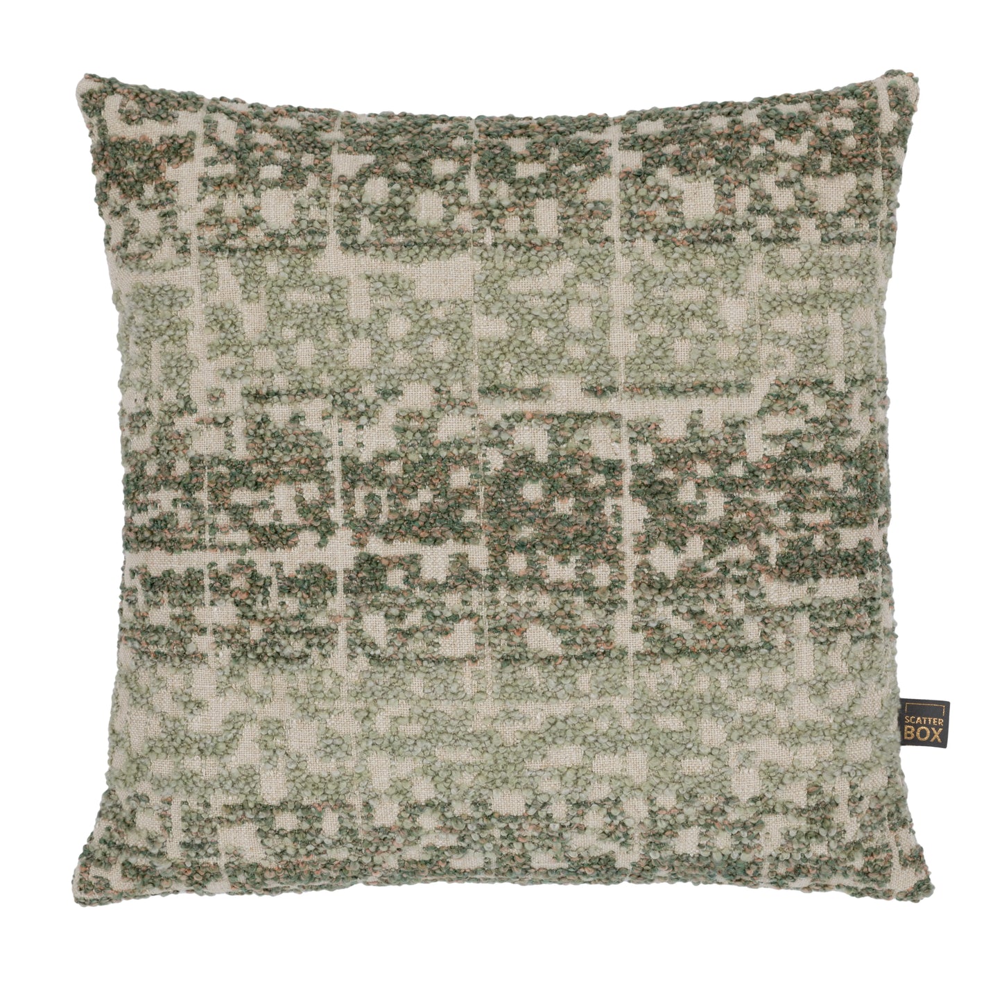 Scatter Box | Esme Cushion | 43x43cm | Green/Rose