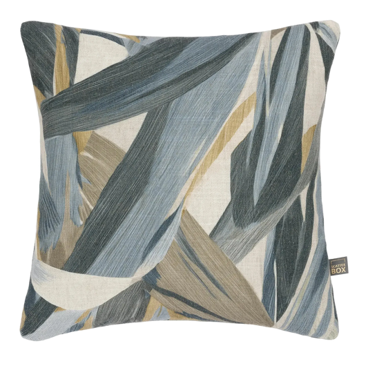 Scatter Box | Elin Cushion | Natural & Blue | 43x43cm