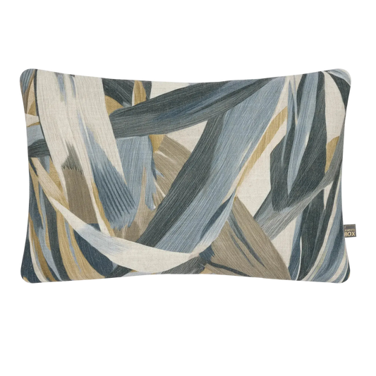 Scatter Box Elin Cushion | Natural & Blue | 40 x 60cm