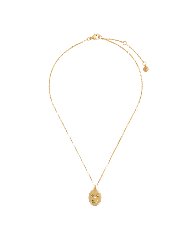 Four Leaf Clover & Pearl Necklace
