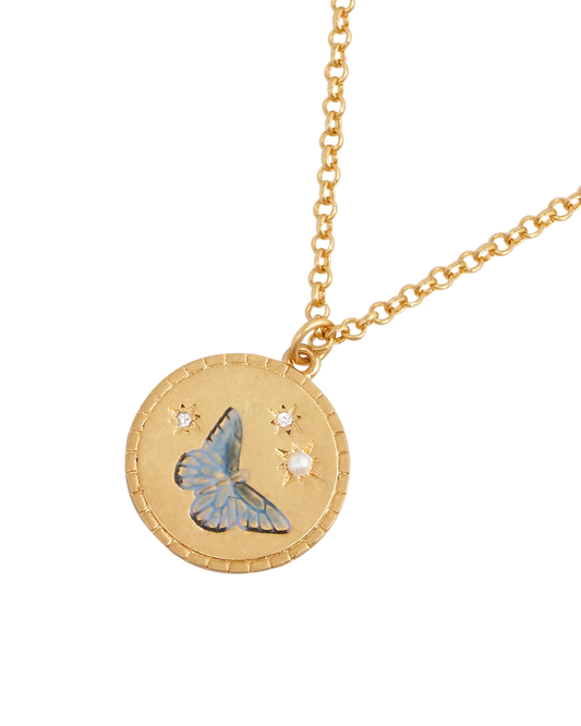Butterfly Spirit Guide Pendant Necklace