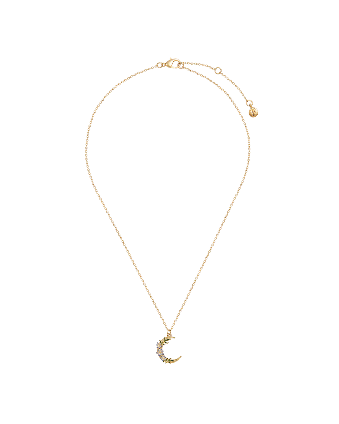 Nightshade Moon Pendant Necklace | Gold