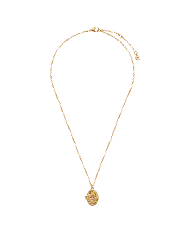 Robin & Blackberry Locket Necklace