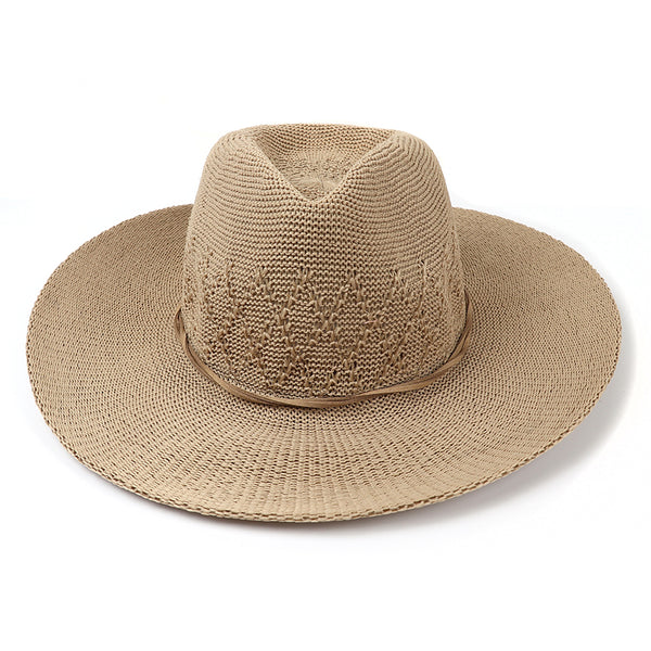 Buff Recycled Polyester Packable Fedora Style Hat