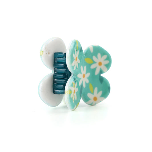Aqua Daisy Mini Clips