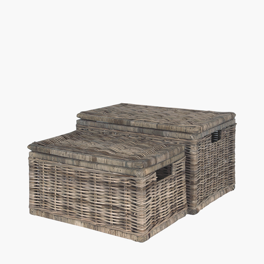 Bali Grey Kubu Rectangular Chest | Small