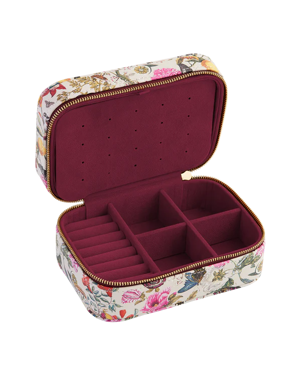 Floral Engravings Large Printed Jewellery Box
