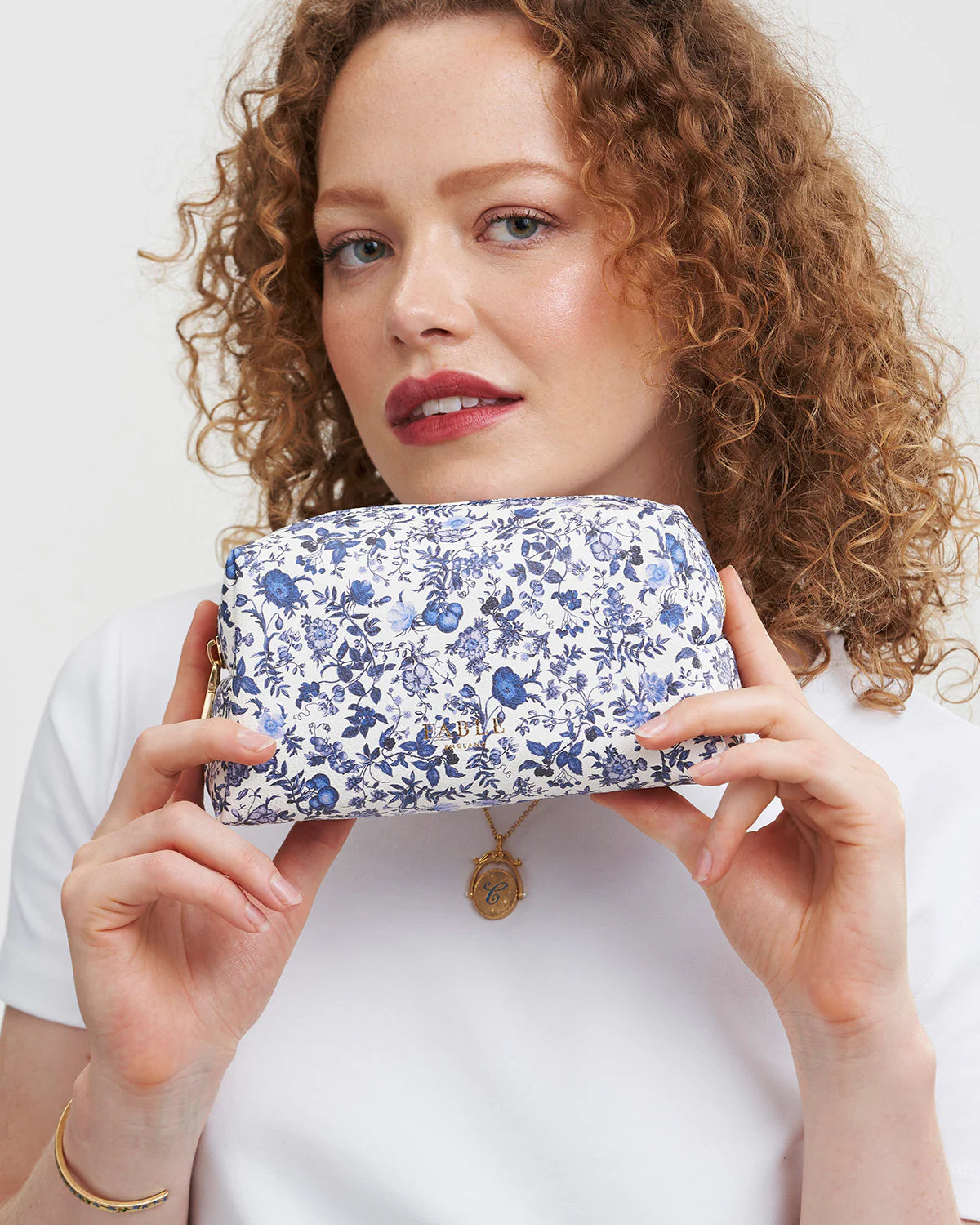 Floral Ditsy Blue Small Pouch