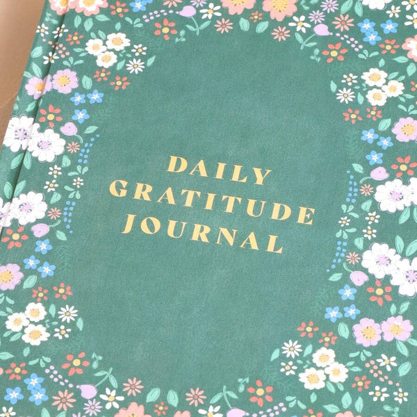 Green Floral Daily Gratitude Journal