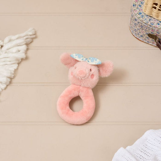 Plush Mini Farm Cute Pig Rattle