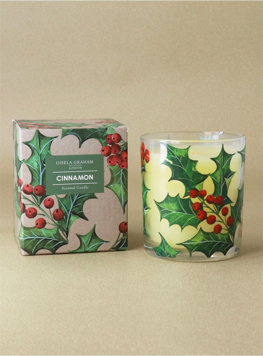 Holly Scented Boxed Candle | Large