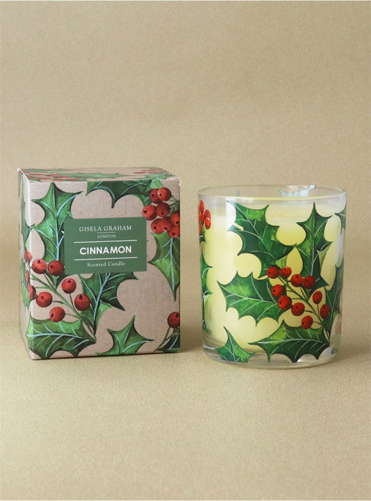 Holly Scented Boxed Candle | Large