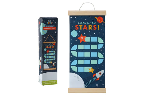 Little Tribe Space Rocket Reward Chart in Gift Box