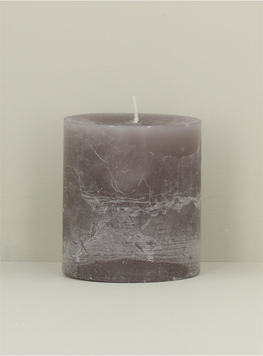 Light greypillar candle