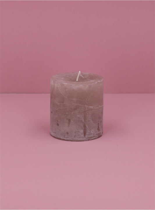 Light grey mini pillar candle