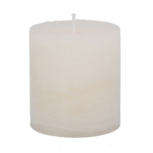 Ivory pillar candle sml