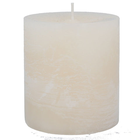 Ivory pillar candle lge