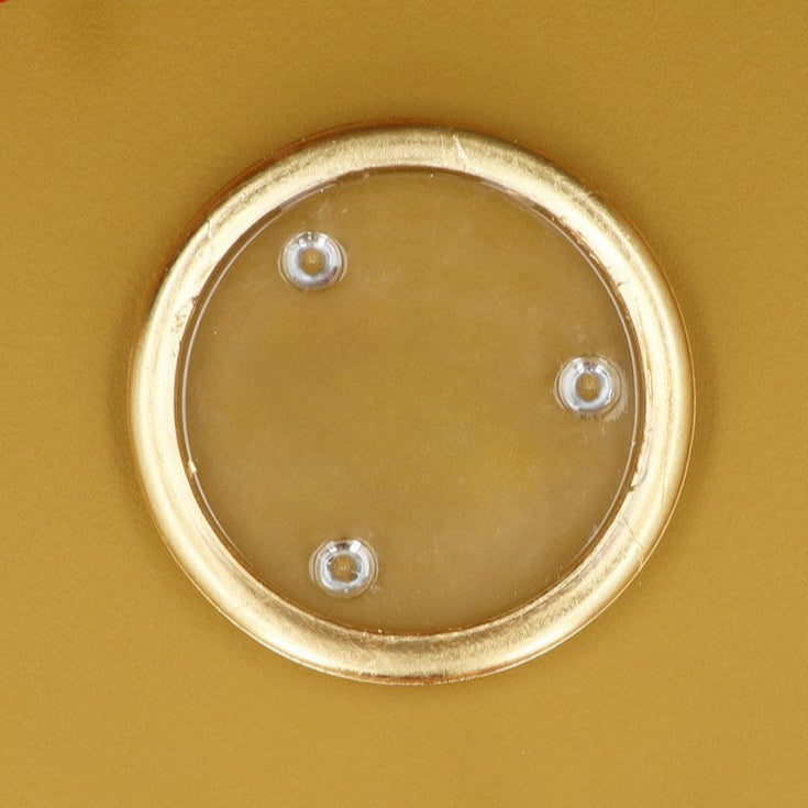 Gold Glass Candle Plate