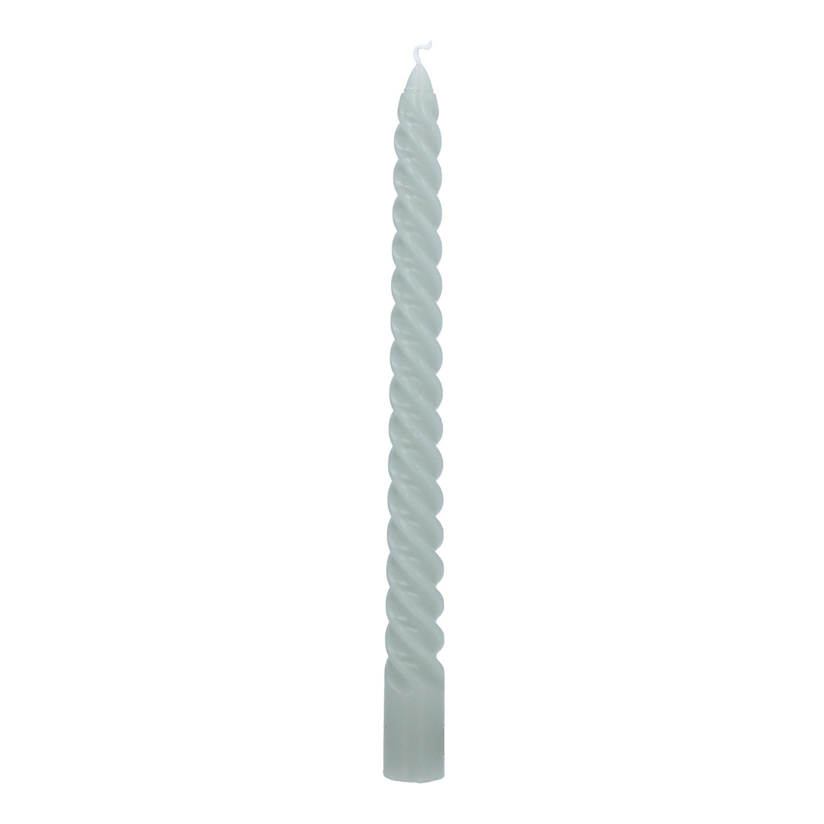 Twist Taper Candle | 25cm | Soft Sage