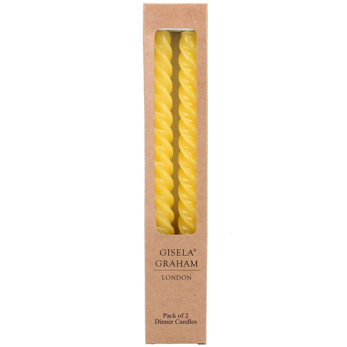 Pastel yellow twist taper candle box/2