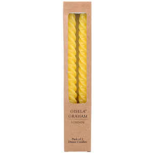 Pastel yellow twist taper candle box/2